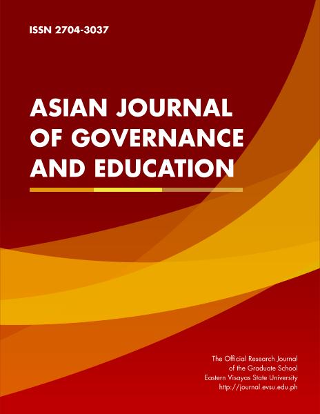 Asian Journal of Governance and Education (AJGE)